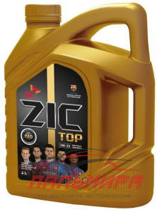 МАСЛО МОТОРНОЕ "ZIC" 0W-20 TOP API SN PLUS ACEA C5 (4 Л. СИНТ)