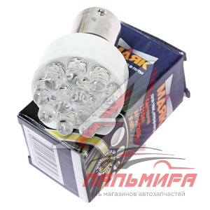 ЛАМПА СВЕТОДИОДНАЯ 24V 21W 12 LED BA15s "МАЯК" (БЕЛАЯ)