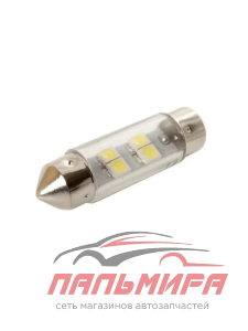 ЛАМПА СВЕТОДИОДНАЯ T11 24V "МАЯК" (S8.5, 4SMD, БЕЛАЯ)