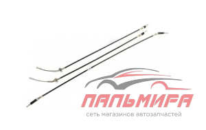 ТРОСЫ РУЧНОГО ТОРМОЗА для а/м ГАЗ-3302 "PRAVT" 3ШТ