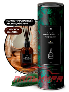 125557 !!! АРОМАДИФФУЗОР ПАРФЮМИРОВАННЫЙ "MILANA DEEP GREEN" 100МЛ GRASS/6 ШТ (не выпускается)