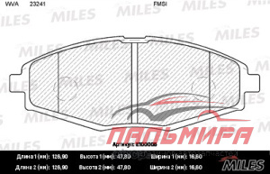 КОЛОДКИ ТОРМОЗНЫЕ ПЕРЕДНИЕ DAEWOO NEXIA "MILES"