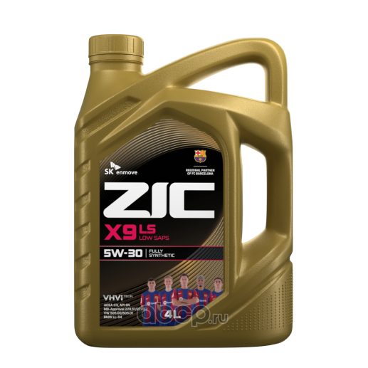 МАСЛО МОТОРНОЕ "ZIC" X9 5W/30 SL SN/CF (4Л. СИН.)