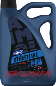 МАСЛО МОТОРНОЕ "AIMOL" Streetline 5W-30 API SN ILSAC GF-5 (4Л. СИНТ)
