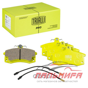 КОЛОДКИ ТОРМОЗНЫЕ ВАЗ-2110 ПЕРЕДНИЕ С ДАТЧИКАМИ TRIALLI PRO КЕРАМ.