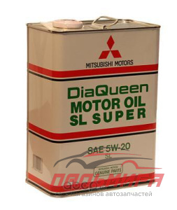 МАСЛО МОТОРНОЕ "MITSUBISHI DIA QUEEN SL SUPER" 5W/20 (4Л. СИН.)