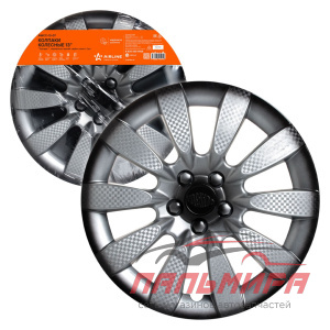 КОЛПАКИ КОЛЕСНЫЕ R-13 ТОРНАДО КАРБОН "AIRLINE" (2ШТ)