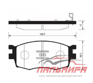 КОЛОДКИ ТОРМОЗНЫЕ ДИСКОВЫЕ ПЕРЕДНИЕ SP1186