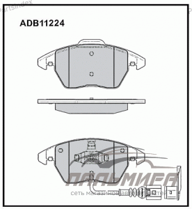 КОЛОДКИ ТОРМОЗНЫЕ ДИСКОВЫЕ ALLIED NIPPON ADB11224