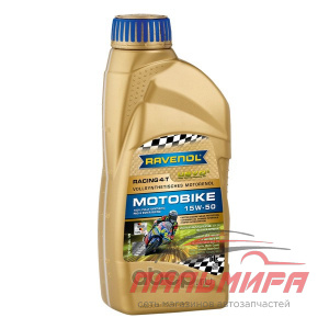 МАСЛО МОТОРНОЕ "RAVENOL" 15W-50 RACING 4-T MOTOBIKE USVO (1Л.СИН)
