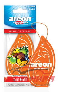 ОСВЕЖИТЕЛЬ ПОДВЕСНОЙ "AREON" REFRESHMENT ТУТТИ-ФРУТТИ (КАРТОН)