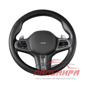 ОПЛЕТКА РУЛЯ M "SKYWAY FLEX-3" СО ШНУРКОМ ДЛЯ ПЕРЕТЯЖКИ ЧЕРНАЯ ЭКОКОЖА