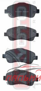 КОЛОДКИ ТОРМОЗНЫЕ ДИСКОВЫЕ ПЕРЕДНИЕ AKD1233 AVENSIS