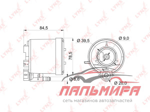 Фильтр топливный LF163M