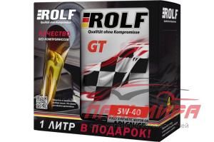МАСЛО МОТОРНОЕ "ROLF GT" 5W/40 SN/CF (5Л. СИН.) АКЦИЯ ПРОМО-ПАК 4+1