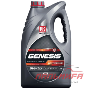 МАСЛО МОТОРНОЕ "ЛУКОЙЛ GENESIS ARMORTECH" HK 5W/30 SL/CF, A3/B4 (4Л. СИН.) *