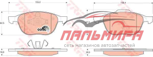 КОЛОДКИ ТОРМОЗНЫЕ ДИСКОВЫЕ GDB1583
