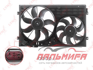 Вентилятор радиатора с кожухом LYNXauto RF-1575 