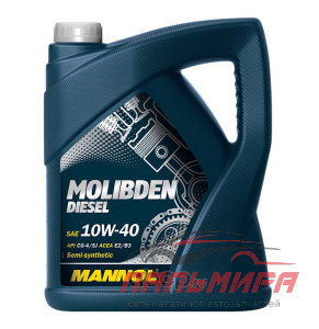 /// МАСЛО МОТОРНОЕ "MANNOL MOLIBDEN DIESEL" 10W/40 (5Л. П/СИН.)