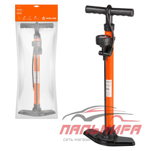 НАСОС АВТОМОБИЛЬНЫЙ РУЧНОЙ С МАНОМЕТРОМ 500 СМ3 "AIRLINE"