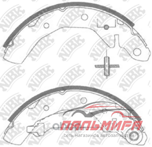 КОЛОДКИ ТОРМОЗНЫЕ БАРАБАННЫЕ NIBK MATIZ 07.06,FN11821