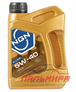 Масло моторное NGN 5W-40 GOLD A-LINE 1л синтетическое