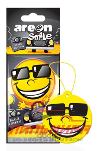 ЯЯЯ ОСВЕЖИТЕЛЬ "AREON" SMILE RING ЧЕРНЫЙ КРИСТАЛЛ, ПОДВЕСНОЙ, КАРТОН