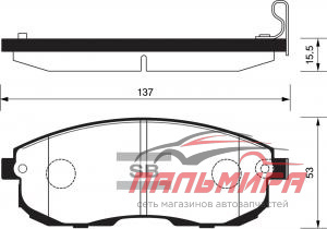 КОЛОДКИ ТОРМ.ДИСКОВЫЕ NISSAN ALTIMA 95-/BLUEBIRD 9
