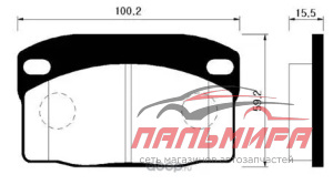 КОЛОДКИ ТОРМОЗНЫЕ ДИСКОВЫЕ ПЕРЕДНИЕ DAEWOO: NEXIA 95-97 OPEL: ASCONA, KADET E, OMEGA