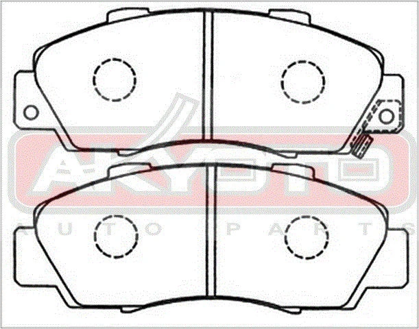(!!!) Колодки тормозные дисковые, комплект HONDA HR-V