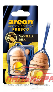 ОСВЕЖИТЕЛЬ "AREON" FRESCO ВАНИЛЬ  (ПОДВЕСНОЙ, БУТЫЛОЧКА, ДЕРЕВО)