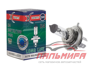 Лампа галогенная H4 24V 75/70W "XENITE" Long Life