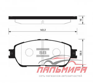 КОЛОДКИ ТОРМОЗНЫЕ ПЕРЕДНИЕ TOYOTA CAMRY V40 2.4