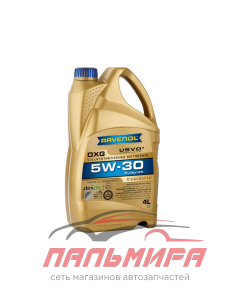 МАСЛО МОТОРНОЕ "RAVENOL" DXG 5W/30 API SN/SP (4Л. СИН.)