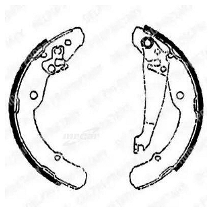 (!!!) КОЛОДКИ ТОРМОЗНЫЕ БАРАБАННЫЕ LS1784