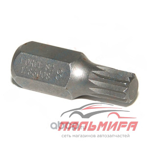 БИТА SPLINE М8 ШЕСТИГРАННИК 10ММ L-30 ММ FORCE 1783008