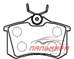 КОЛОДКИ ТОРМОЗНЫЕ ДИСКОВЫЕ PEUGEOT: 405 VW: GOLF, JETTA, POLO, VENTO AUDI: A4