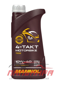 МАСЛО МОТОРНОЕ "MANNOL MOTORBIKE 4-ТАКТ" 10W/40 (1Л.СИН.)