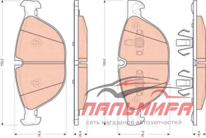 (!!!) Колодки тормозные дисковые, комплект "COTEC" BMW X5