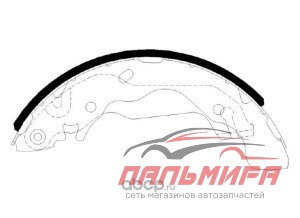 КОЛОДКИ ТОРМОЗНЫЕ БАРАБАННЫЕ HYUNDAI: ELANTRA 96-09, TIBURON 97-01