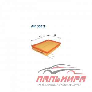 ФИЛЬТР ВОЗДУШНЫЙ OPEL CORSA C/MERIVA 1.0-1.8 9/00->