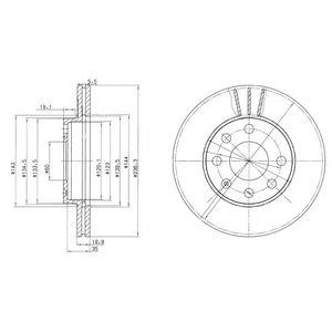 ДИСК ТОРМОЗНОЙ ПЕРЕДНИЙ BG2278