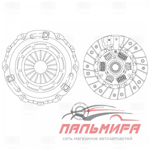 Сцепление в сборе для а/м Chery Tiggo T11 (06-)/FL (13-) 1.6i/1.8i/2.0i (с мех.муфт) (FR 2