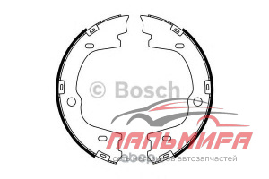КОЛОДКИ ТОРМОЗНЫЕ БАРАБАННЫЕ "BOSCH" 0986487778