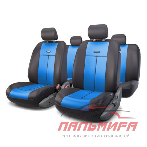 ЧЕХЛЫ AUTOPROFI TT 9 ПР. ПОЛИЭСТЕР/ПОЛИЭСТЕР 5 П/Г AIRBAG ЧЕРНО-СИНИЕ TT-902P BK/BL