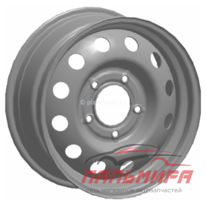 ДИСК КОЛЕСА 5,5*16 5*139.7 ЕT52 D98,6 ВАЗ-2121 "ТЗСК" СЕРЫЙ (УЗКАЯ)