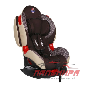 КРЕСЛО ДЕТСКОЕ "SIGER" (ОТ 0 ДО 18КГ) КАРКАСНОЕ ШОКОЛАДНЫЕ СОТЫ "ATLAS ISOFIX"