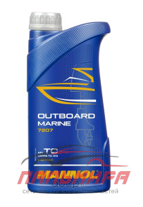 МАСЛО МОТОРНОЕ "MANNOL OUTBOARD MARINE 2T" (1Л. П/СИН.)