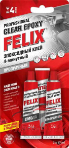 КЛЕЙ "FELIX" ЭПОКСИДНЫЙ ПРОЗРАЧНЫЙ