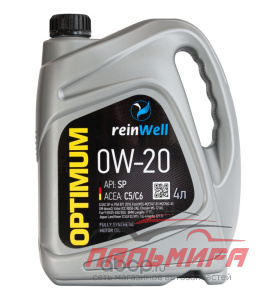 МАСЛО МОТОРНОЕ "REINWELL" 0W20 SP/GF-6 4Л